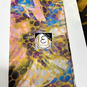 Printed Swiss Voile with Ebroidery