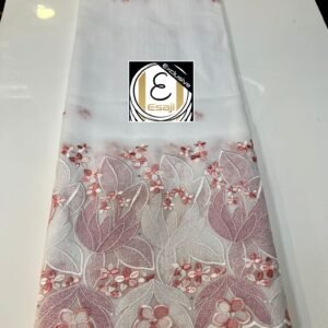 Laffaya Lace Fabric with Embroidery